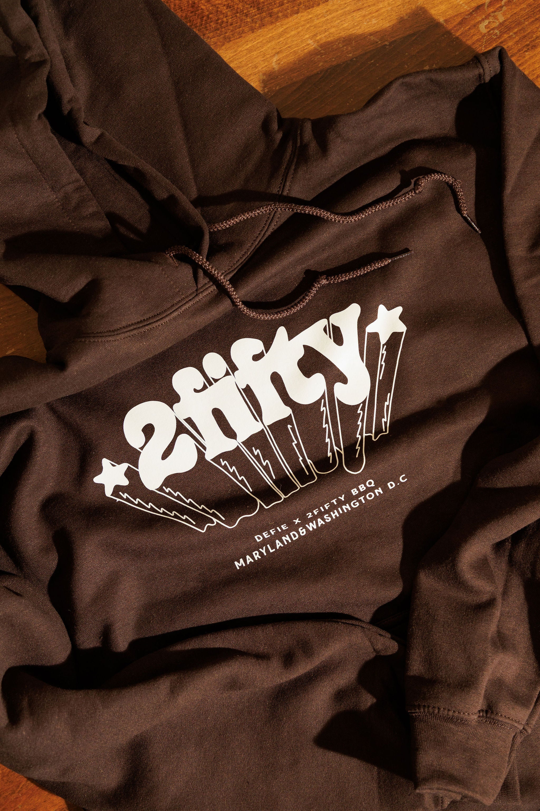 Defie x 2fifty BBQ / Heritage Dark Chocolate Hoodie