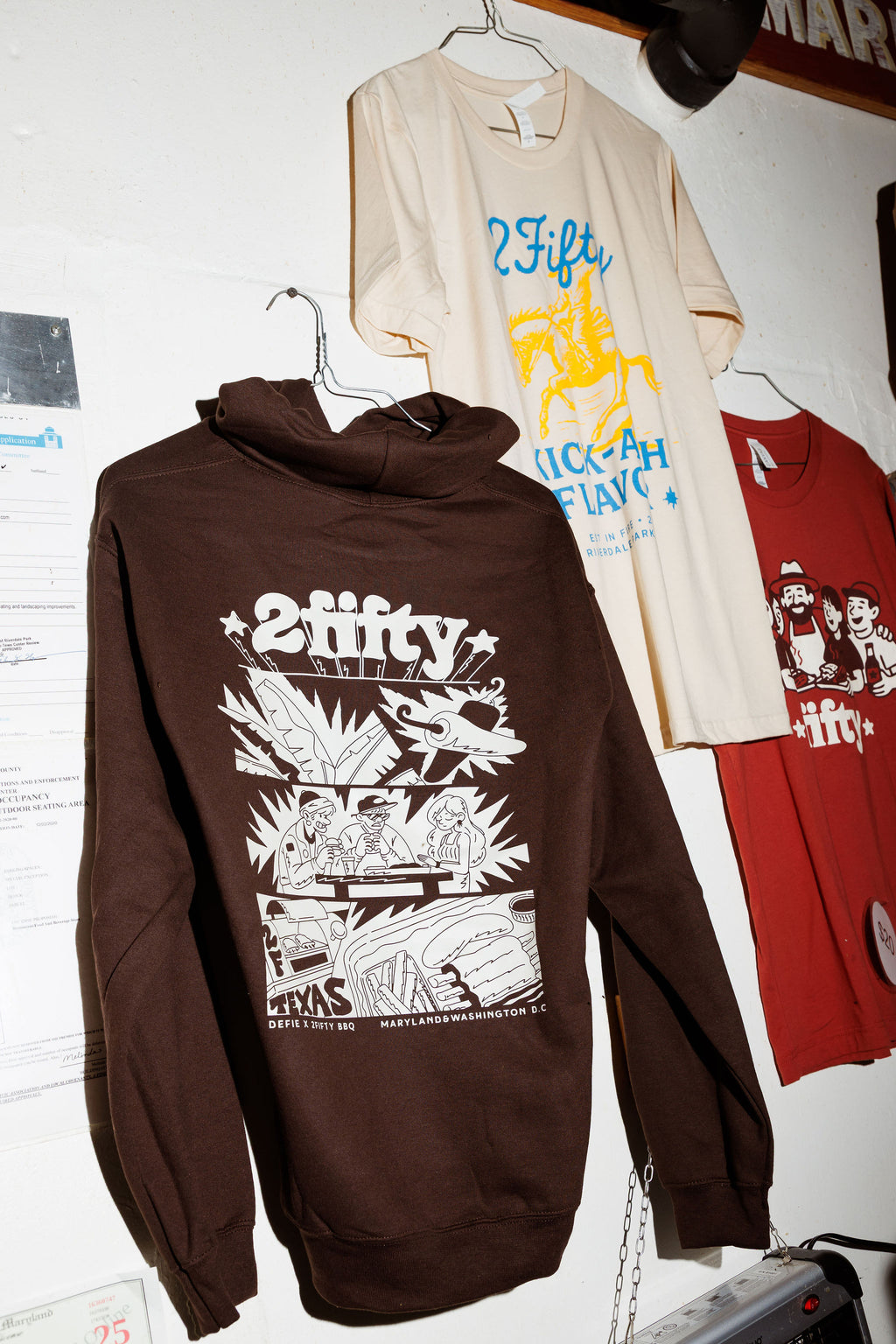 Defie x 2fifty BBQ / Heritage Dark Chocolate Hoodie